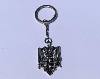 Ukraine keychain coat of arms Trident Tryzub Emblem Of Ukraine Patriotic Souvenir