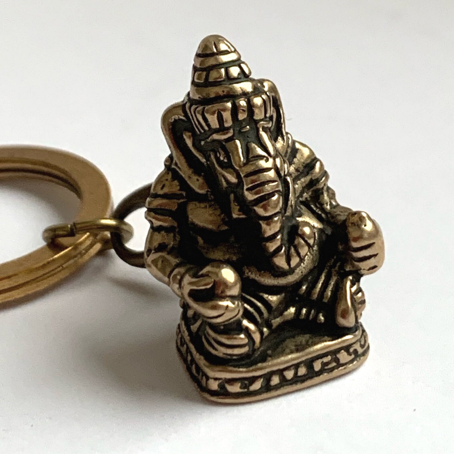 Lord Ganesha Keychain. Good Luck Keychain. Sacred Elephant God Etsy