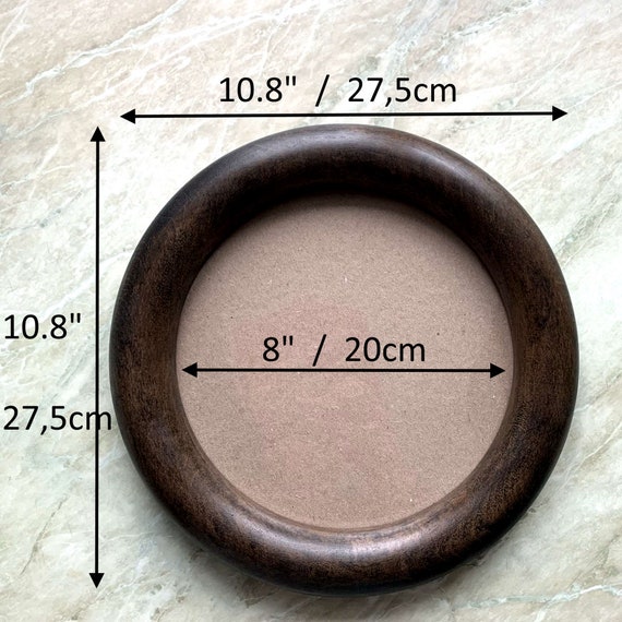 Frame di foto rotondo da 3 pezzi, cornice rotonda da 8 pollici per