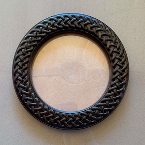Round Celtic Knots Photo Picture Frame Wall Mounted Home Decor Frame Solid Wood Carved