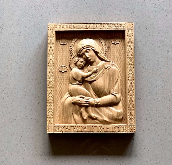 Theotokos Recovery of the Dead Wooden Icon, Russian Orthodox Icon