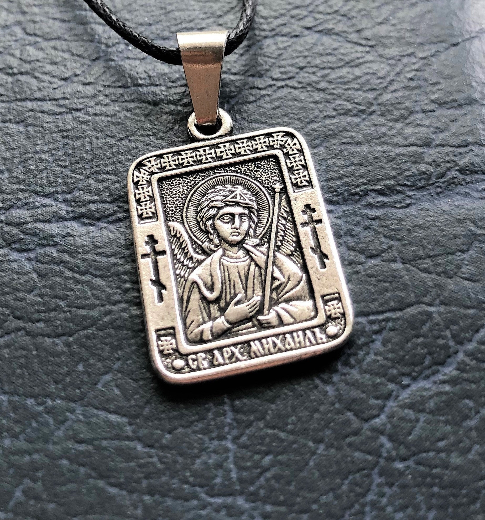 Archangel Michael Pendant Necklace. St 