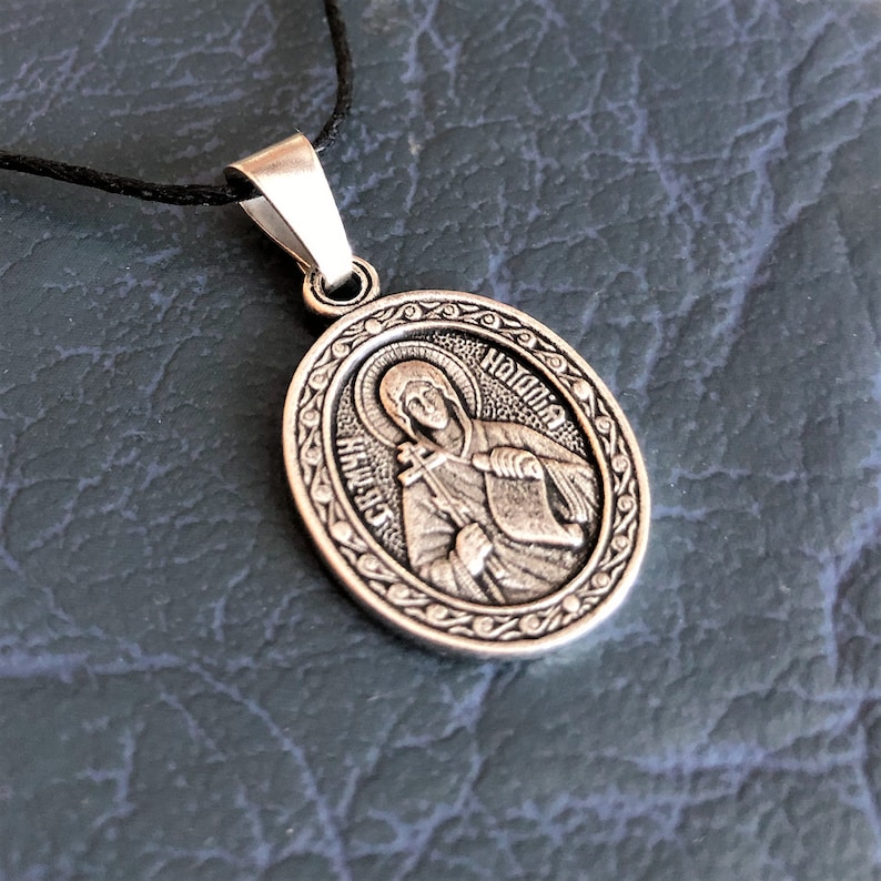 Saint Natalia natalie Icon Necklace. St. Natalia Martyr of | Etsy