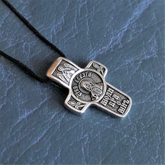 Pendentif Religieux Saint Alexis - Médaille En Alliage Jaune Et émail - Style Fabergé - Unisexe - Neuf Avec étiquettes