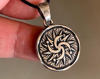 Slavic Rod Symbol Metal Pendant, Amulet for Protection Strength, Slavic heritage, Ancient slavic talisman pendant men necklace norse.