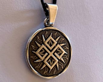 Dazhdbog Pendant Slavic Sun God Amulet, Pagan Protection Talisman, Ancient Slavic Symbol, Spiritual Necklace, Norse Viking Jewelry.