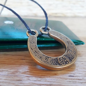 Gift for Horse Lover. Lucky Horseshoe pendant. Amulet horse shoe for good luck.