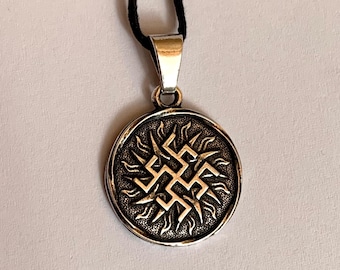 Fern Flower Pendant, Slavic Amulet for Spiritual Power, Perun’s Flower Talisman, Pagan Protection Necklace, Amulet of Fire and Spirit.