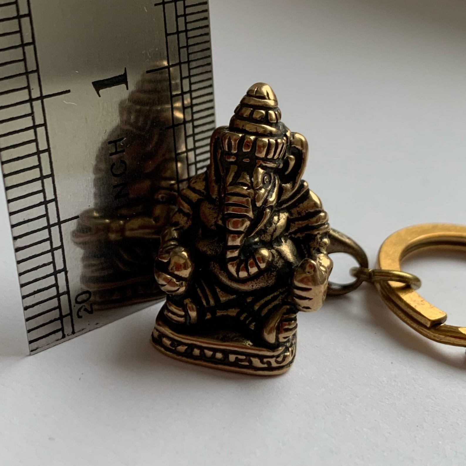 Lord Ganesha Keychain. Good Luck Keychain. Sacred Elephant God Etsy