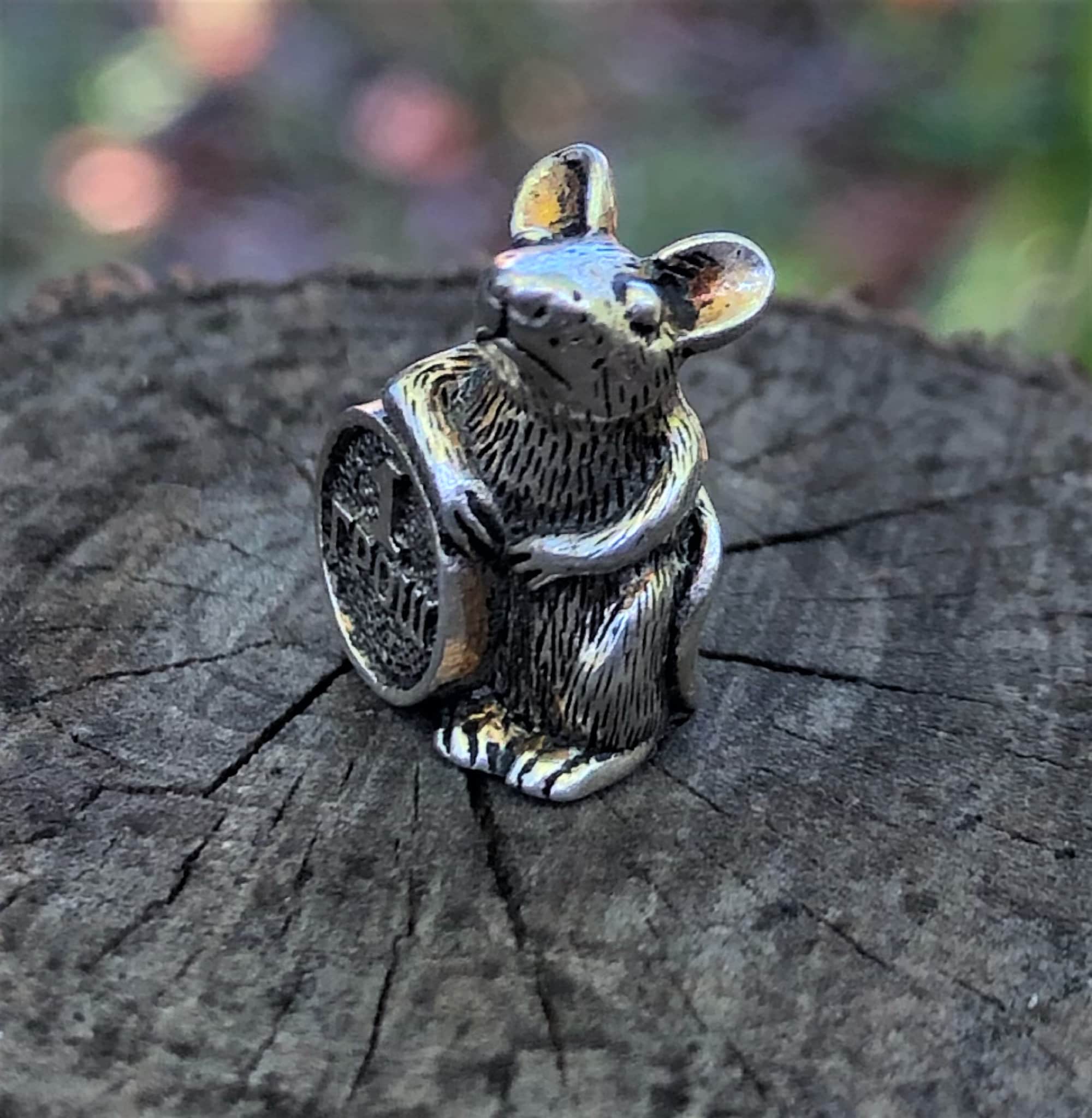 Silver mouse deals charm