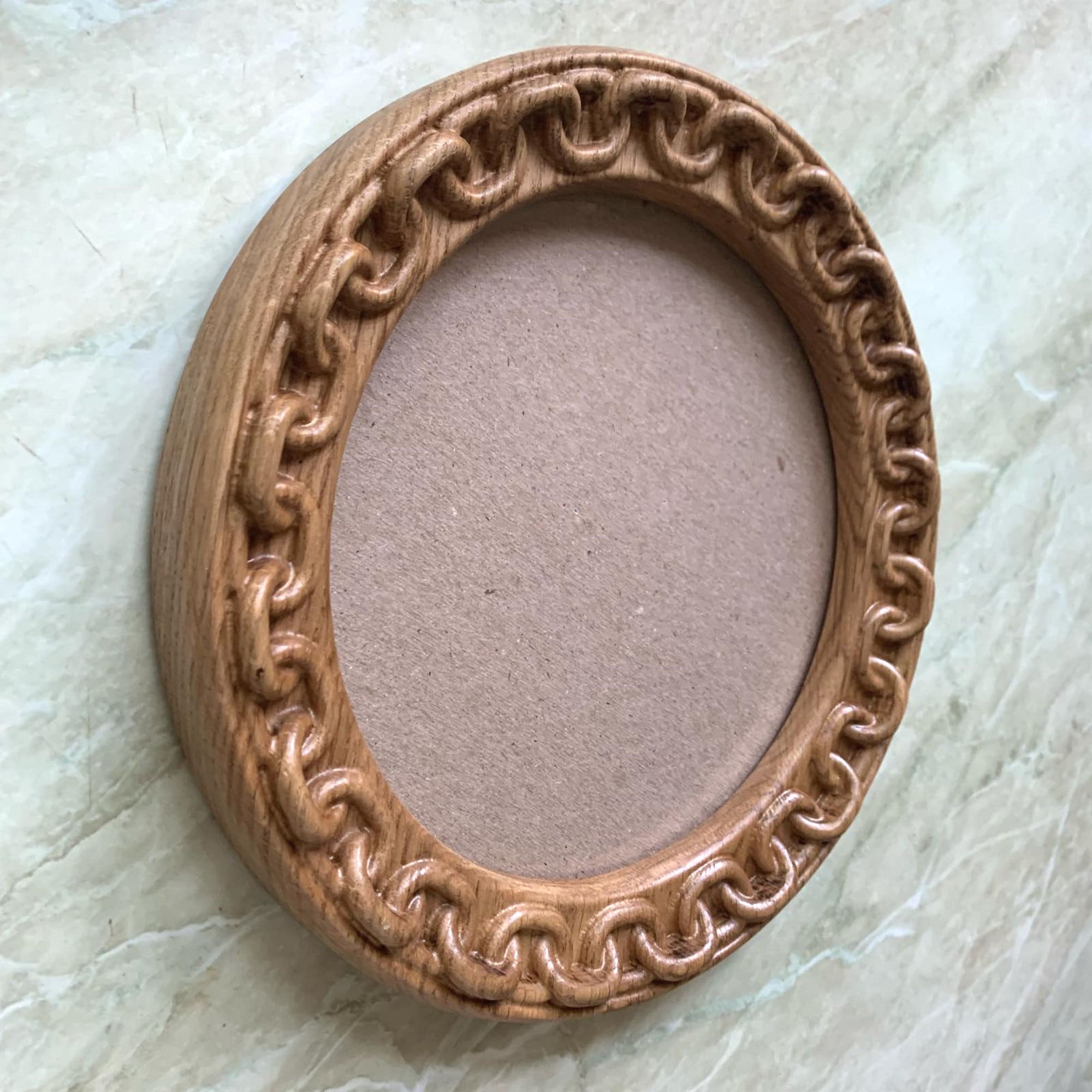 Round Photo Picture Decorative Frame Wall Mounted Home Decor Embroidery ...