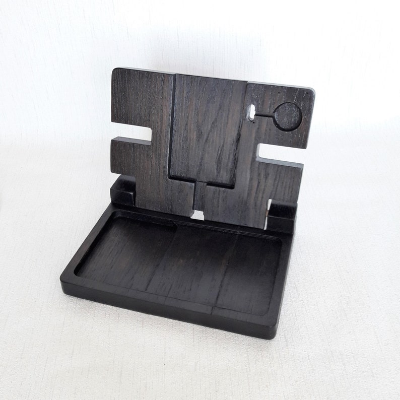 Apple charging station organizer. Bedside charging station. Etsy