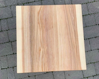 19.7" square coffee table top, 40 mm Thick Wooden Table Top, Solid Ash Wood, Oiled Finish, TABLE TOP ONLY