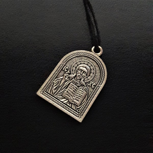 Jesus Christ Icon Pendant. Holy Face Icon. Religious Icon Necklaces.