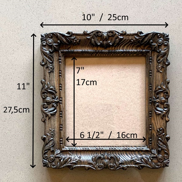 Carved Wood Frame Etsy