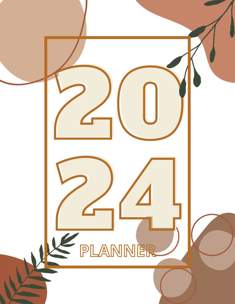 2024 Planner, Printable 2024 Planner, Downloadable Planner, Printable