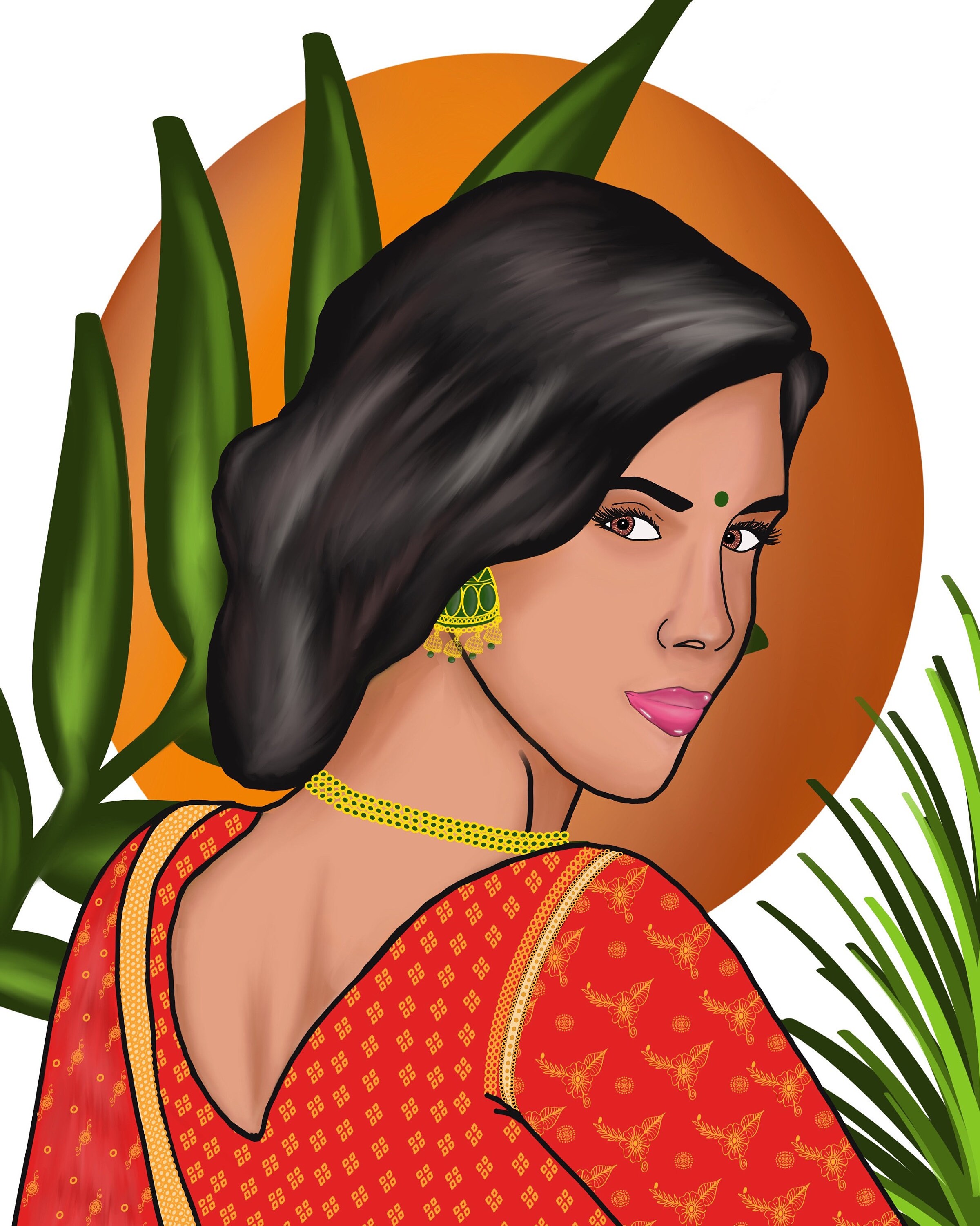 Aarushi Wall Art Desi Wall Art Digital Art Print Desi art Etsy