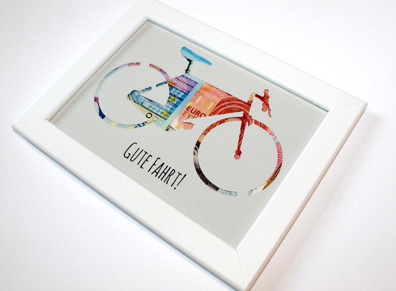 Geldgeschenk Fahrrad Gute Fahrt Geburtstag Geschenk Etsy.de
