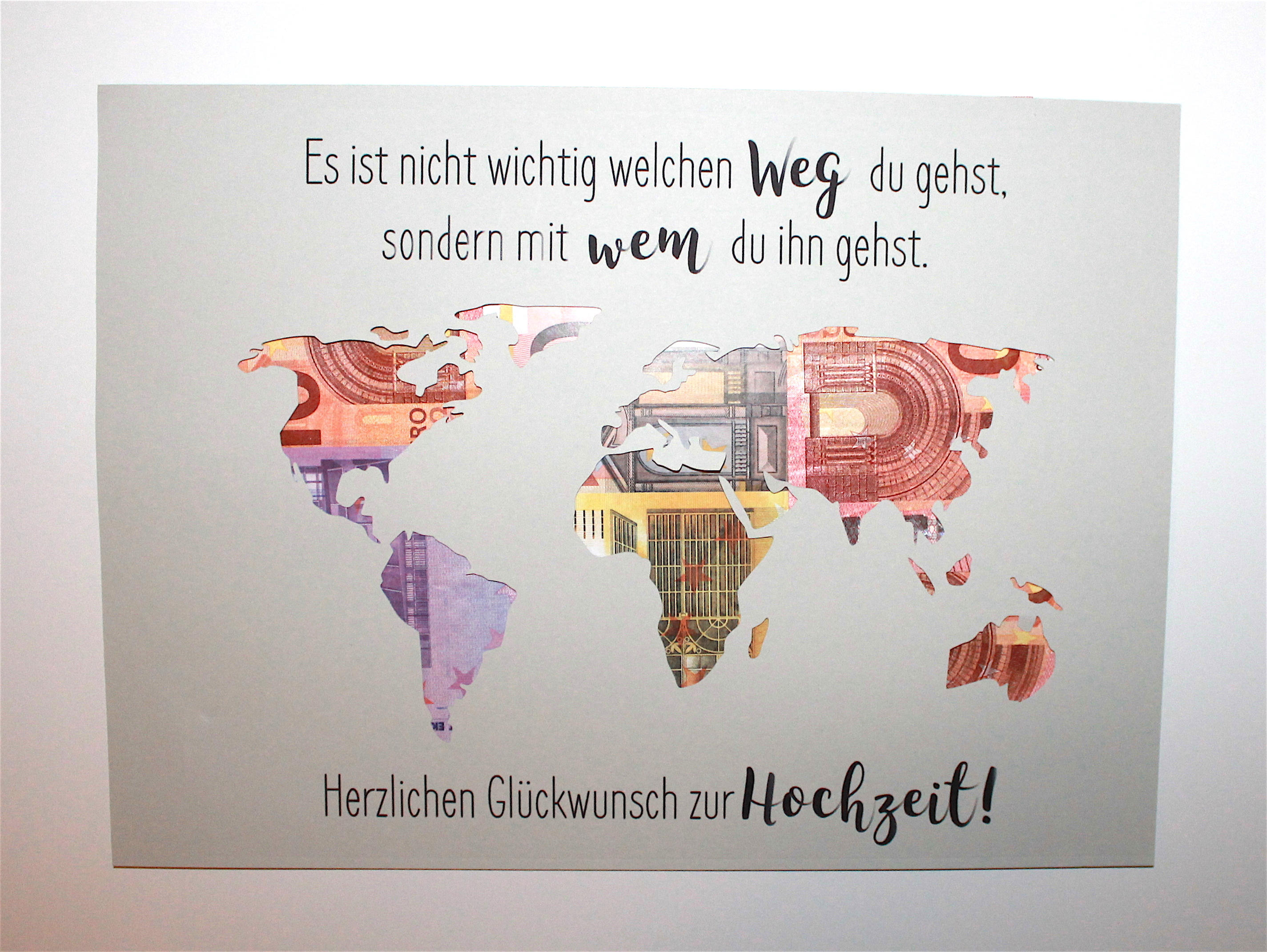Individuelles Geldgeschenk *Weltkarte* zur Hochzeit _ Geschenkidee Sammeln & Seltenes EN6508293 Individuelles Geldgeschenk *Weltkarte* zur Hochzeit _ Geschenkidee Sammeln & Seltenes EN6508293