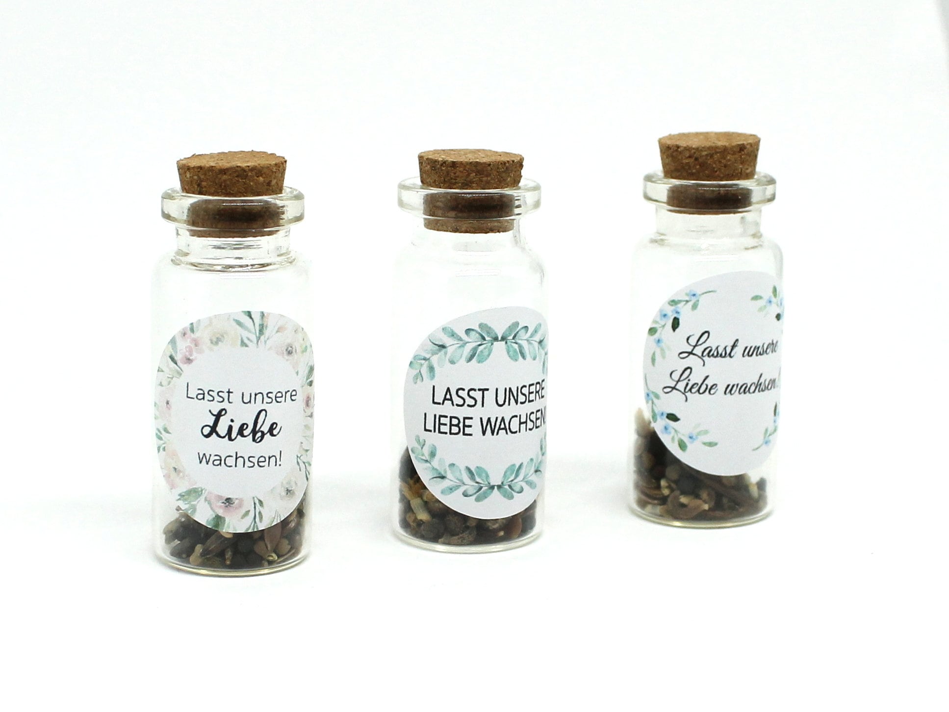 Blumensamen Gastgeschenke Trockenblumen Zur Hochzeit, Personalisiert, Geschenke An Hochzeitsgaeste Give Away Und Tischdeco In Einem