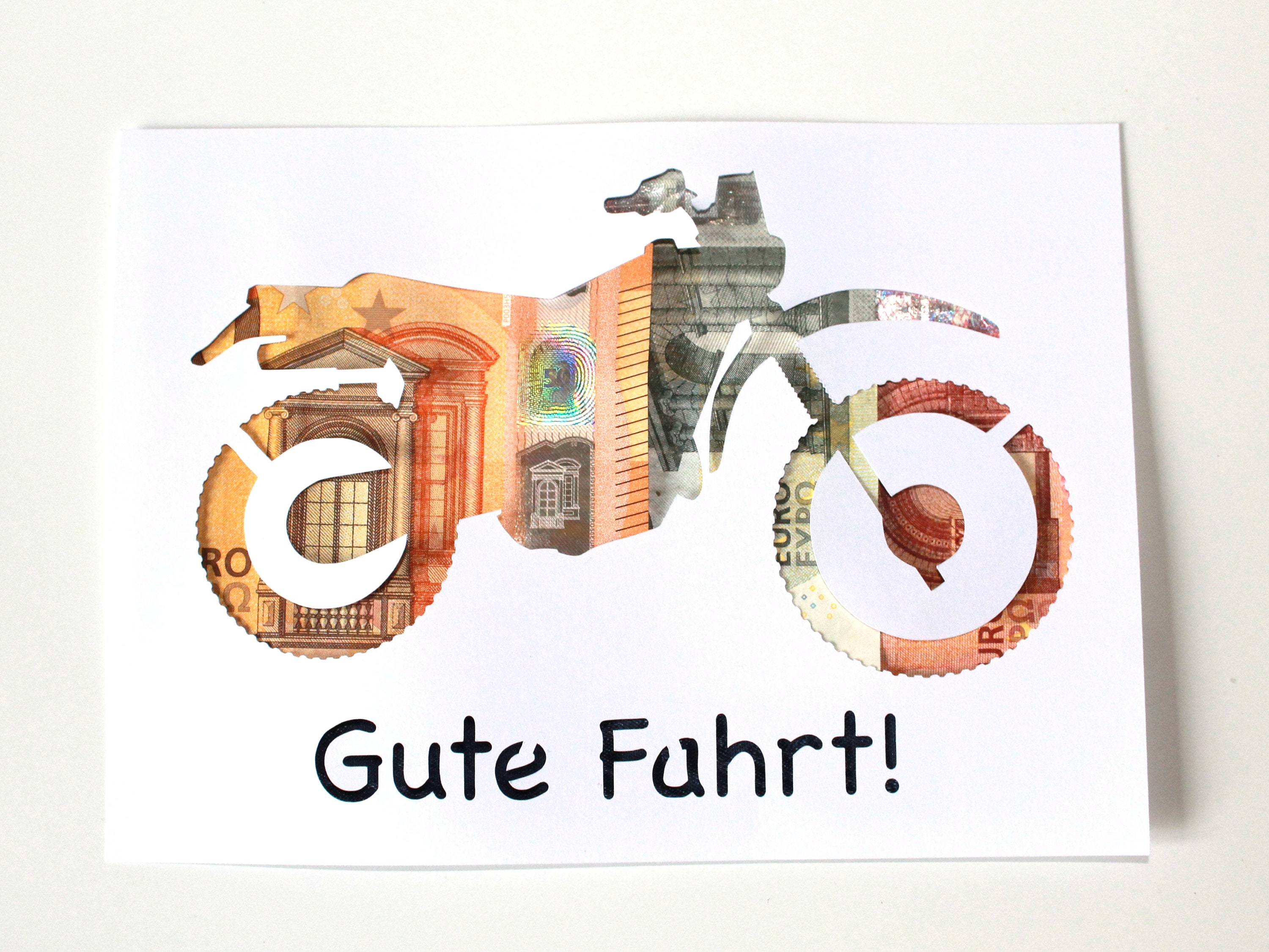 bitte nicht Null Treibende Kraft geldgeschenk motorrad basteln Bezirk