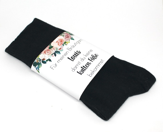 Socks for the Groom Against Cold Feet Heart Wedding Socks 