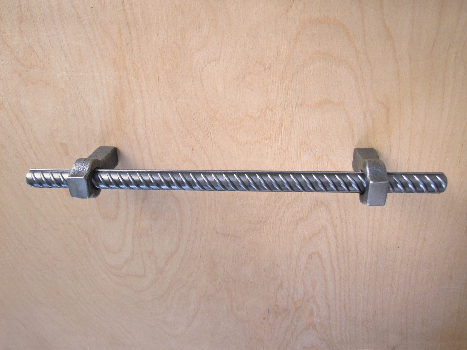 Massive steel rebar barn door pulls handles Large pull handle Etsy