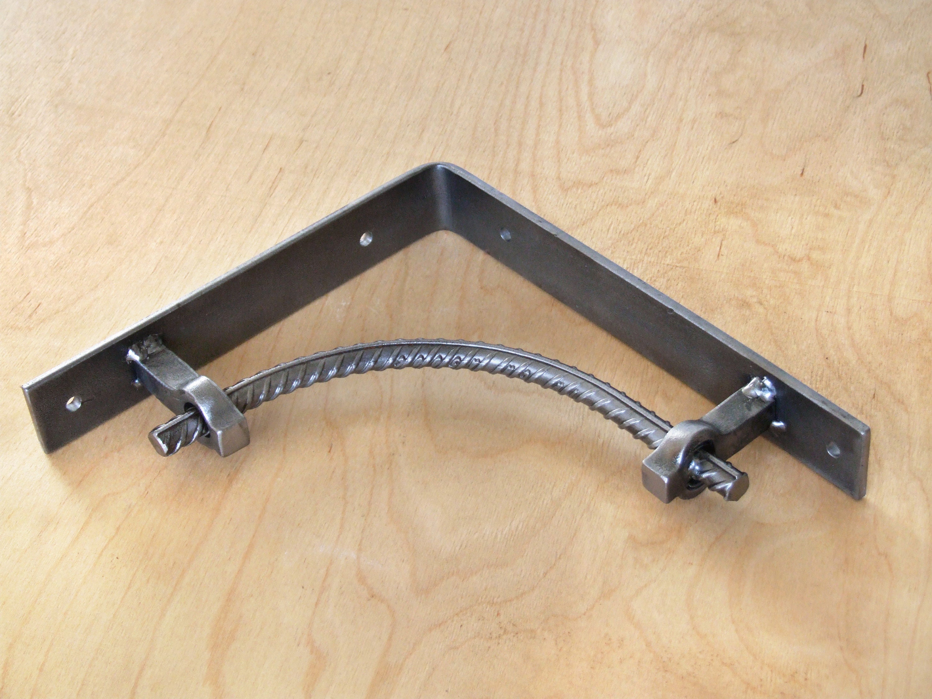Hand Steel Rebar Shelf Brackets Industrial Storage Etsy