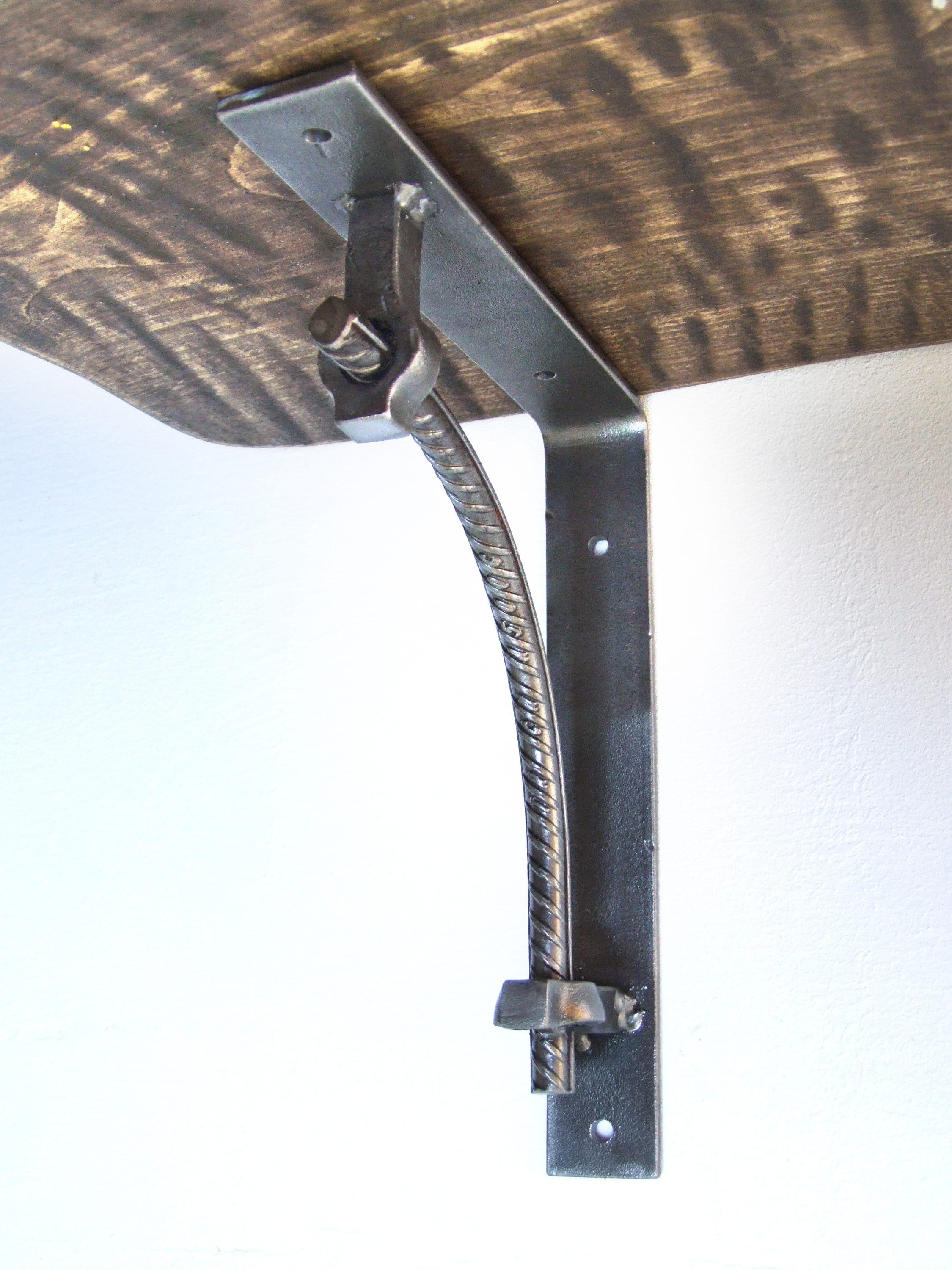 forged steel rebar shelf brackets industrial storage