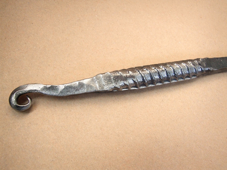 Blacksmith Made Hand Rebar Metal Fireplace Fire Poker Etsy