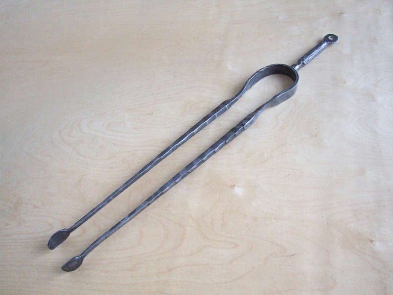 Blacksmith made metal fire tongs for home outdoor Hand Etsy