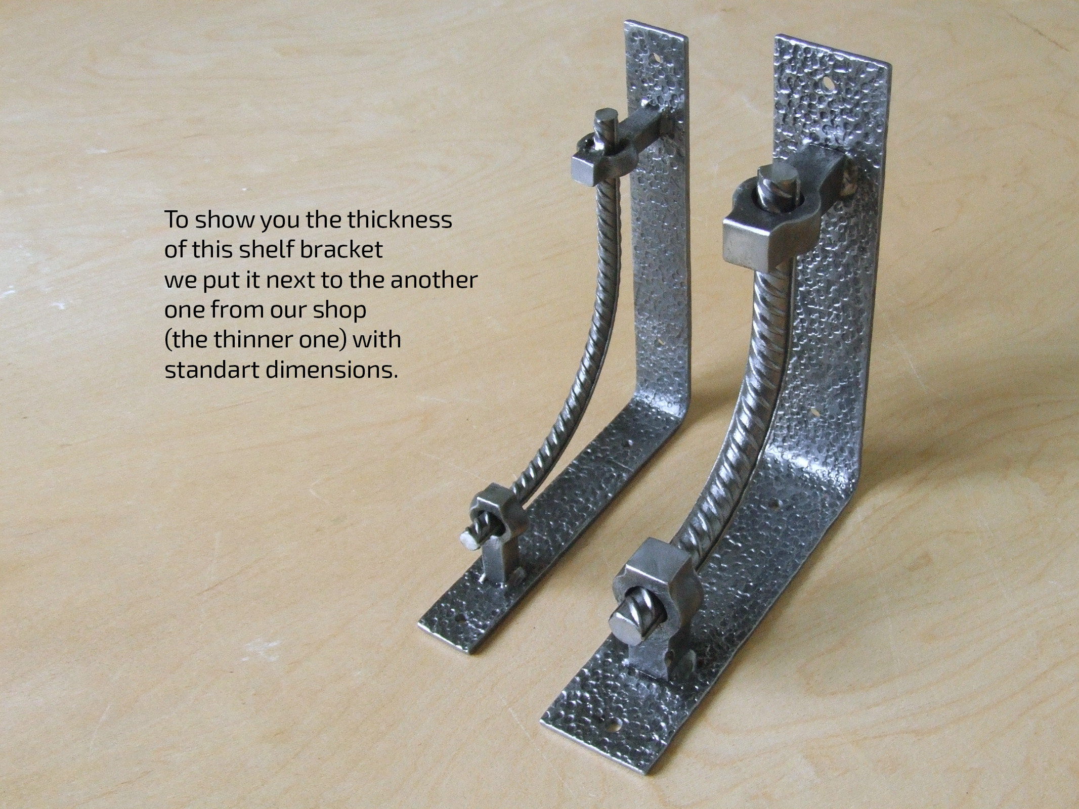 Large massive wide steel rebar shelf brackets Rustic farmhouse Etsy