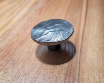 Hand forged small rustic drawer knobs pulls handles Farmhouse rustic modern loft knob pull Kitchen unit cupboard dresser cabinet hardware