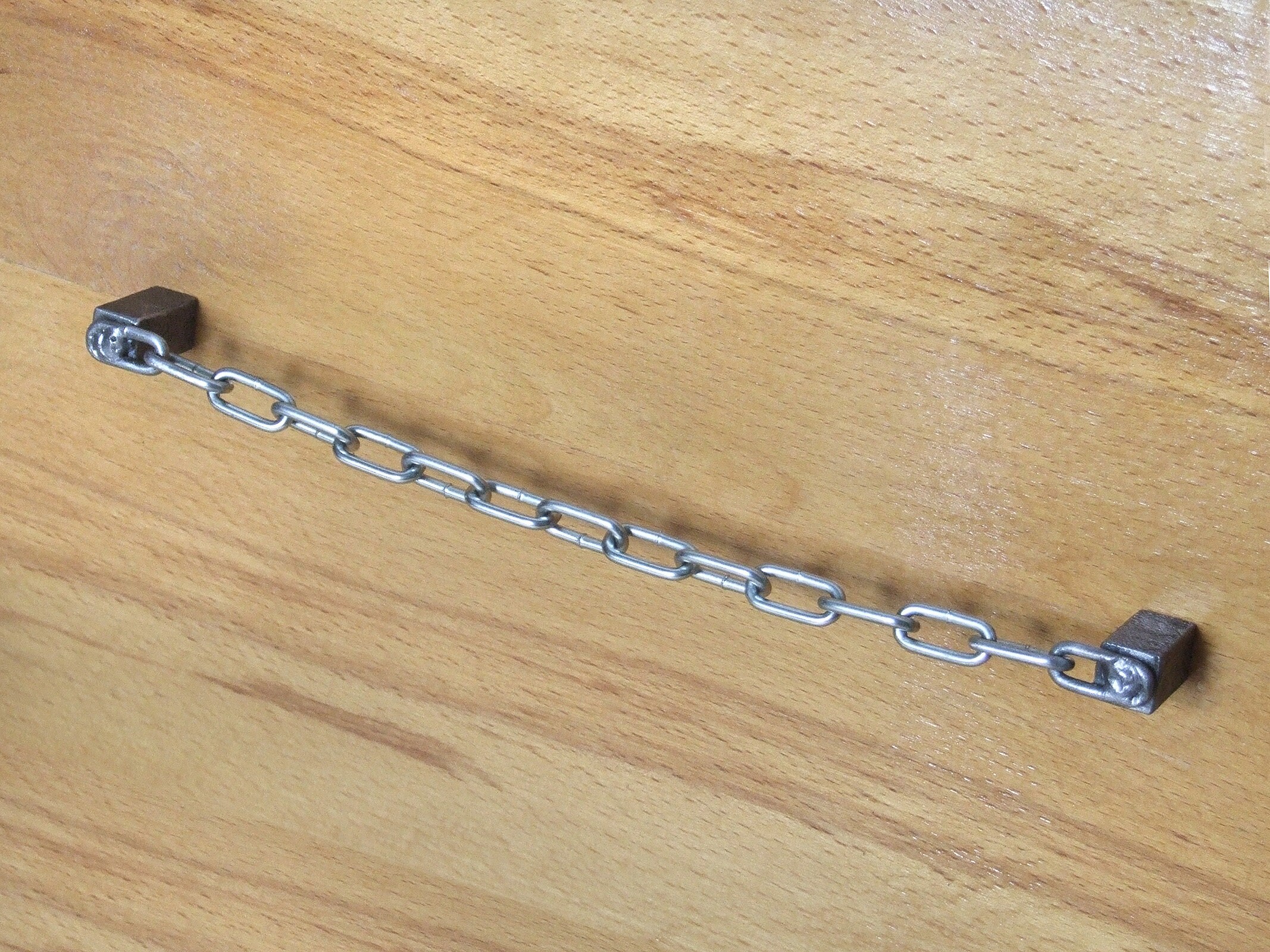 Steel metal chain drawer pulls knobs handles Industrial loft Etsy