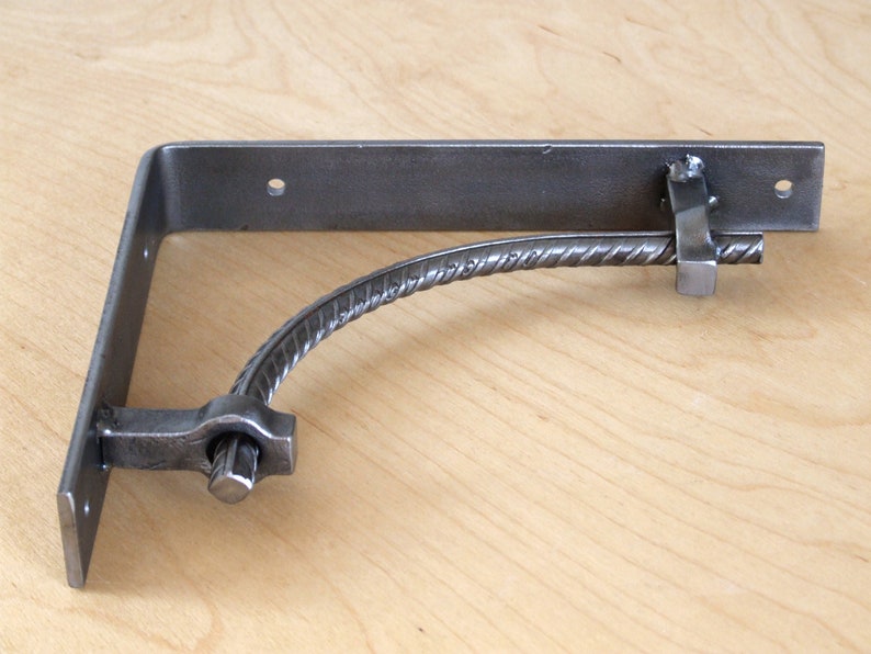 Hand Steel Rebar Shelf Brackets Industrial Storage Etsy