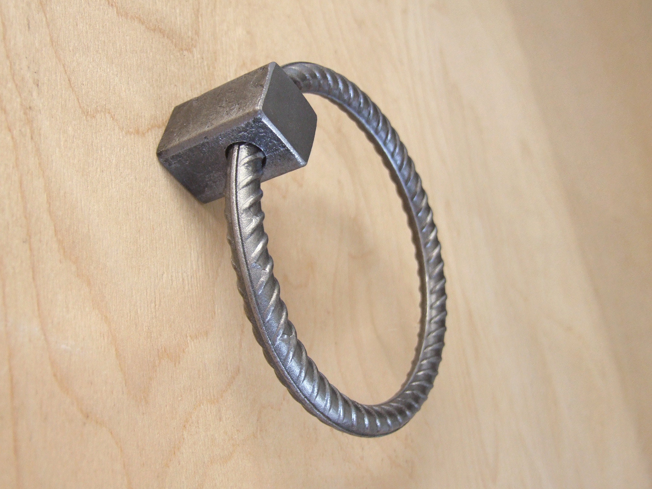 Hand Crafted Steel Rebar Handles Pulls Kitchen Etsy