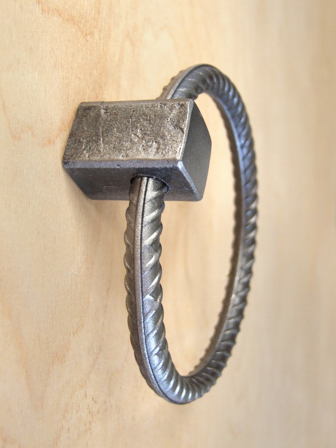 Hand crafted steel rebar handles pulls Kitchen Etsy