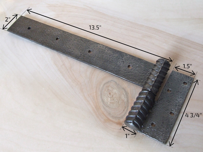 Pair of Hand Barn Door Hinges Industrial Steel Wroght Etsy
