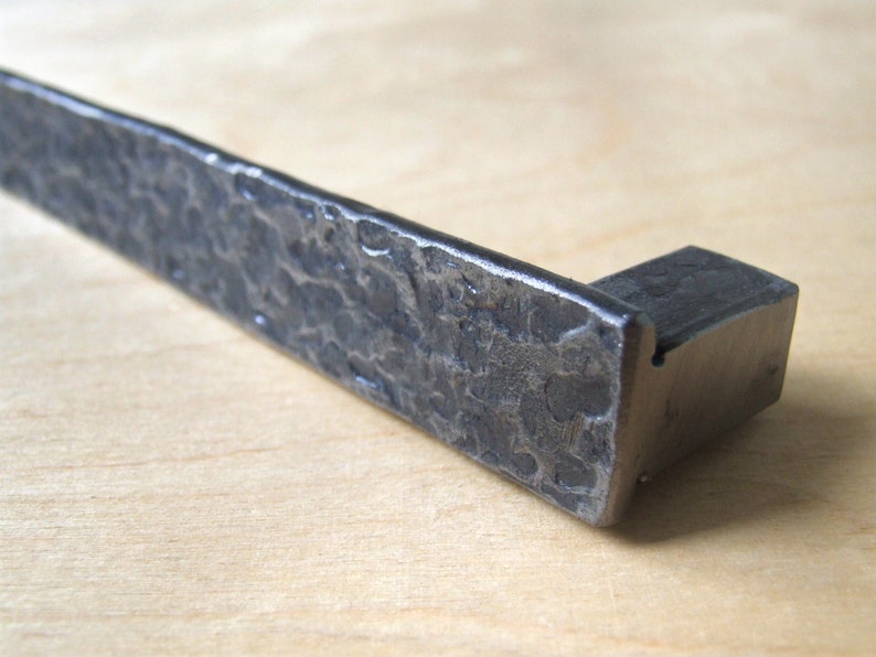 Blacksmith Made Modern Industrial Drawer Pulls Knobs Handles Etsy