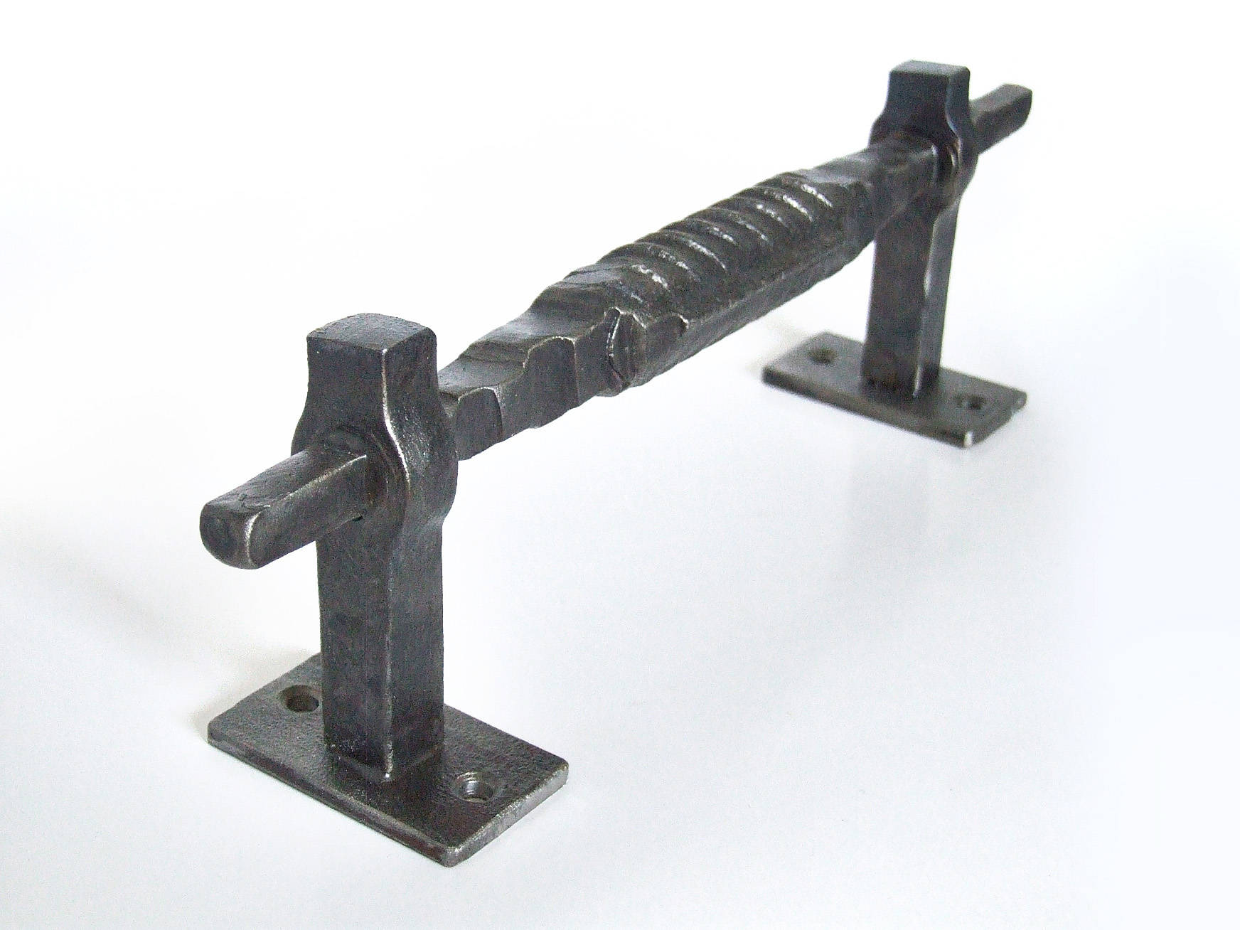 Blacksmith made hand rebar door pulls knobs handles Etsy