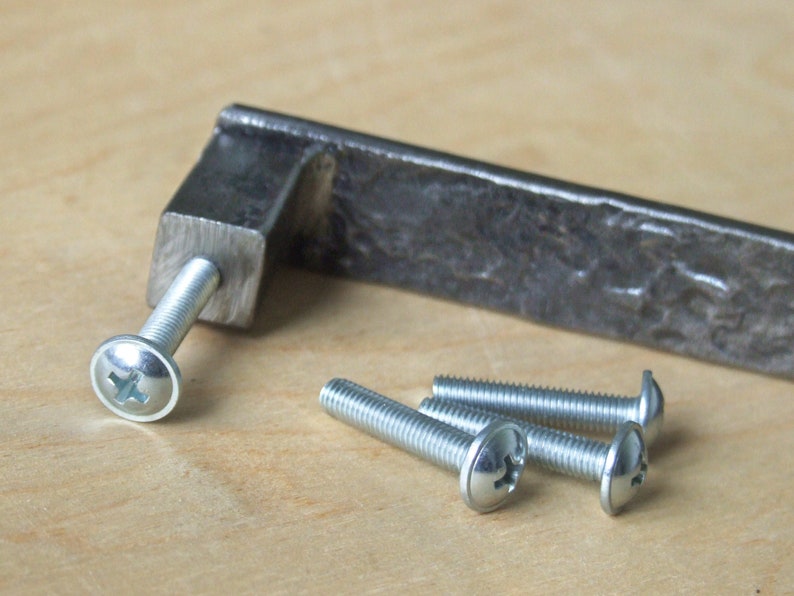 Blacksmith made modern industrial drawer pulls knobs handles Etsy