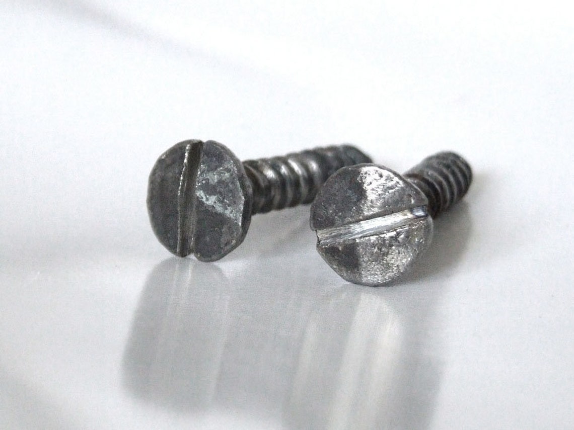Hand hammered decorative screws for woodworking Steel Etsy