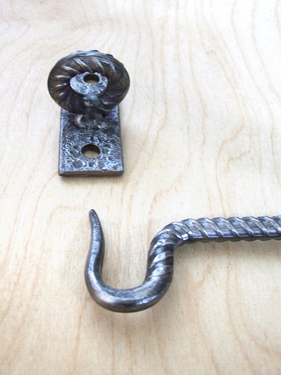 Hook and Eye Cast Iron Gate Latch or Door Latch 