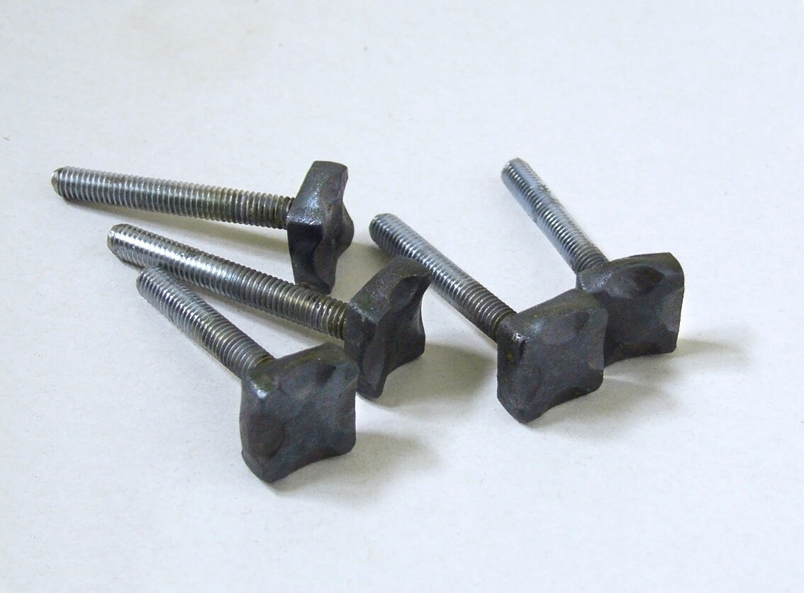 Big decorative bolts with hand heads woodworking Steel Etsy
