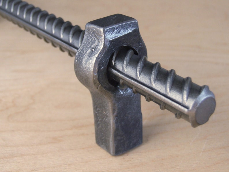 Massive steel rebar barn door pulls handles Large pull handle Etsy