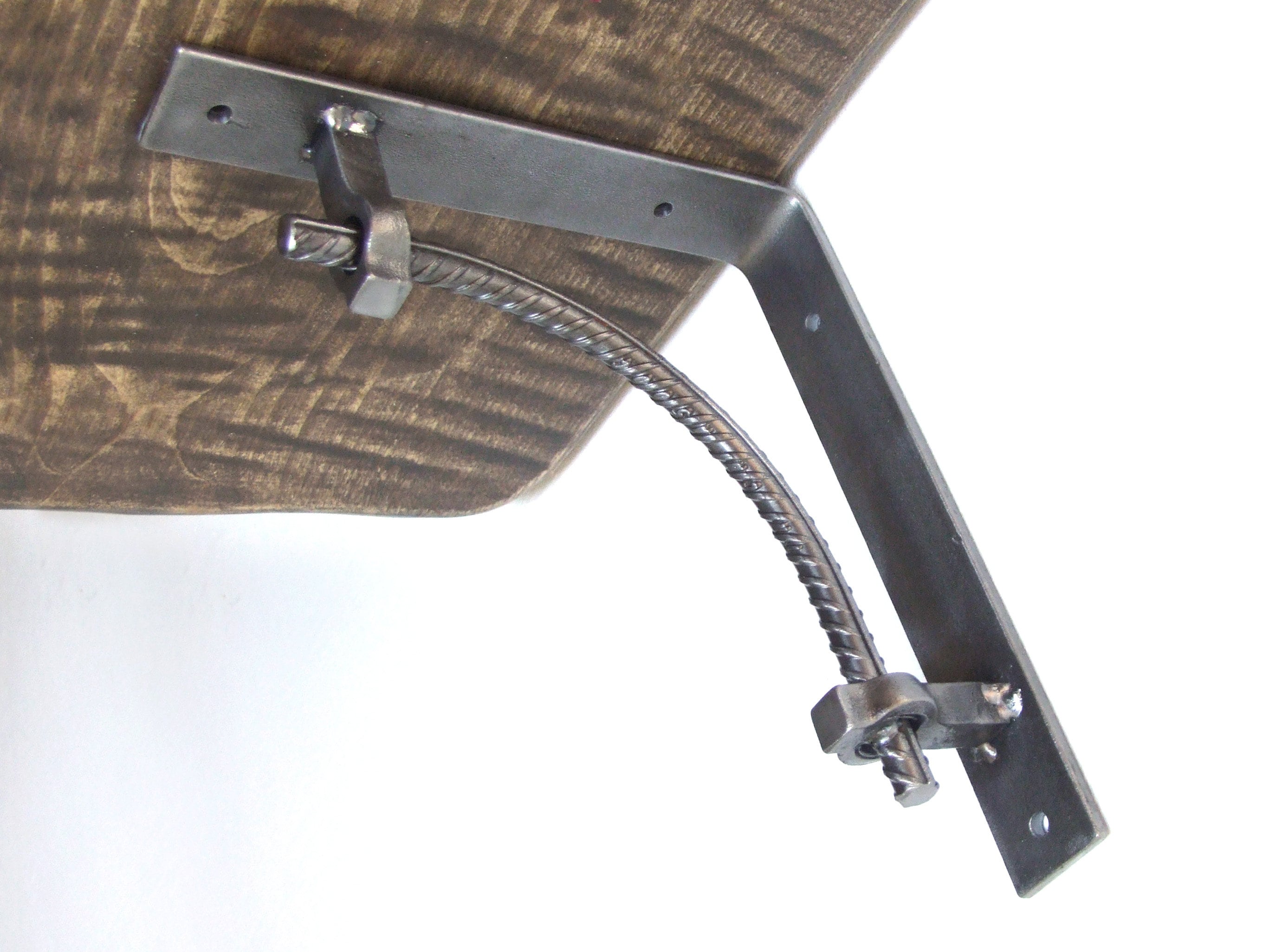 Hand Steel Rebar Shelf Brackets Industrial Storage Etsy