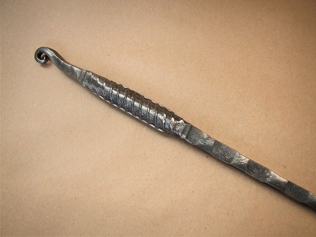 Blacksmith Made Hand Rebar Metal Fireplace Fire Poker Etsy