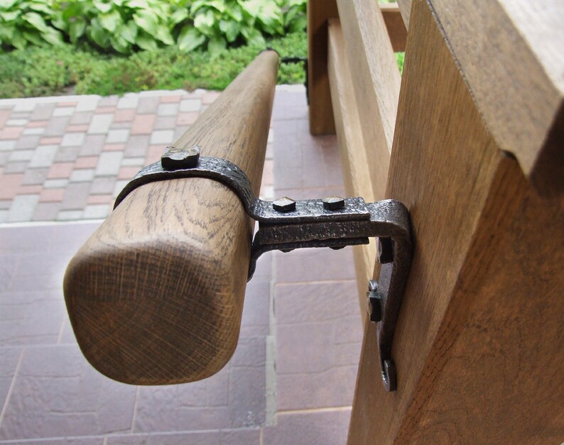 Hand metal railing brackets for home and living Steel Etsy