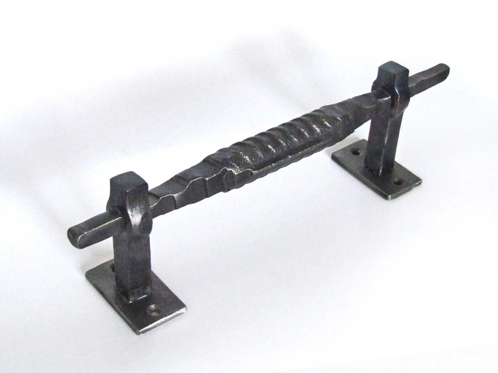 Blacksmith made hand rebar door pulls knobs handles Etsy