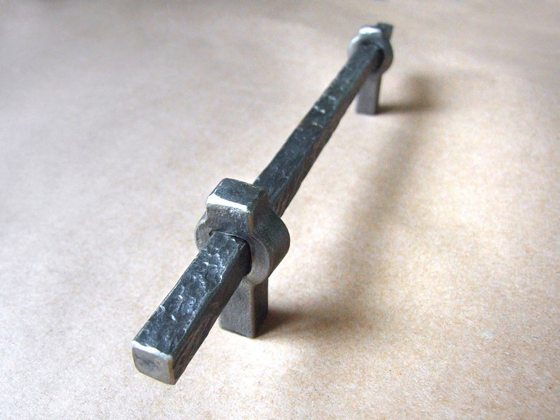 Hand modern industrial drawer pulls knobs handles Etsy